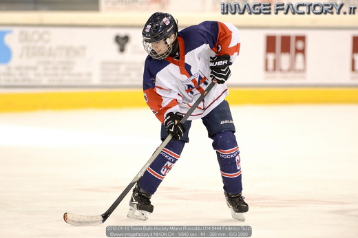 2015-01-10 Torino Bulls-Hockey Milano Rossoblu U14 0444 Federico Tozzi